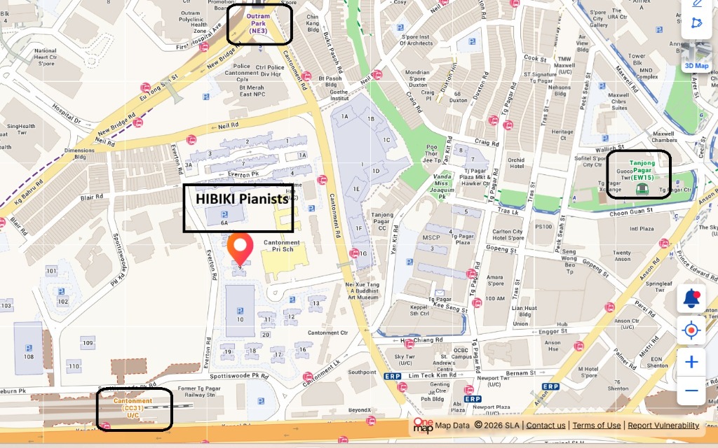 Map to Blk 9 Cantonment Close