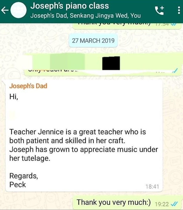 Parent Feedback via WhatsApp 4